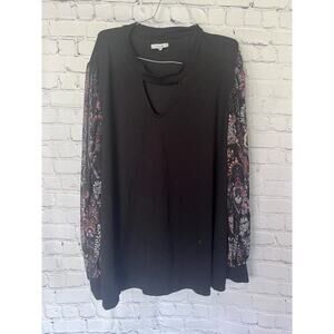 Plus Size Maurices Keyhole Blouse Size 3XL